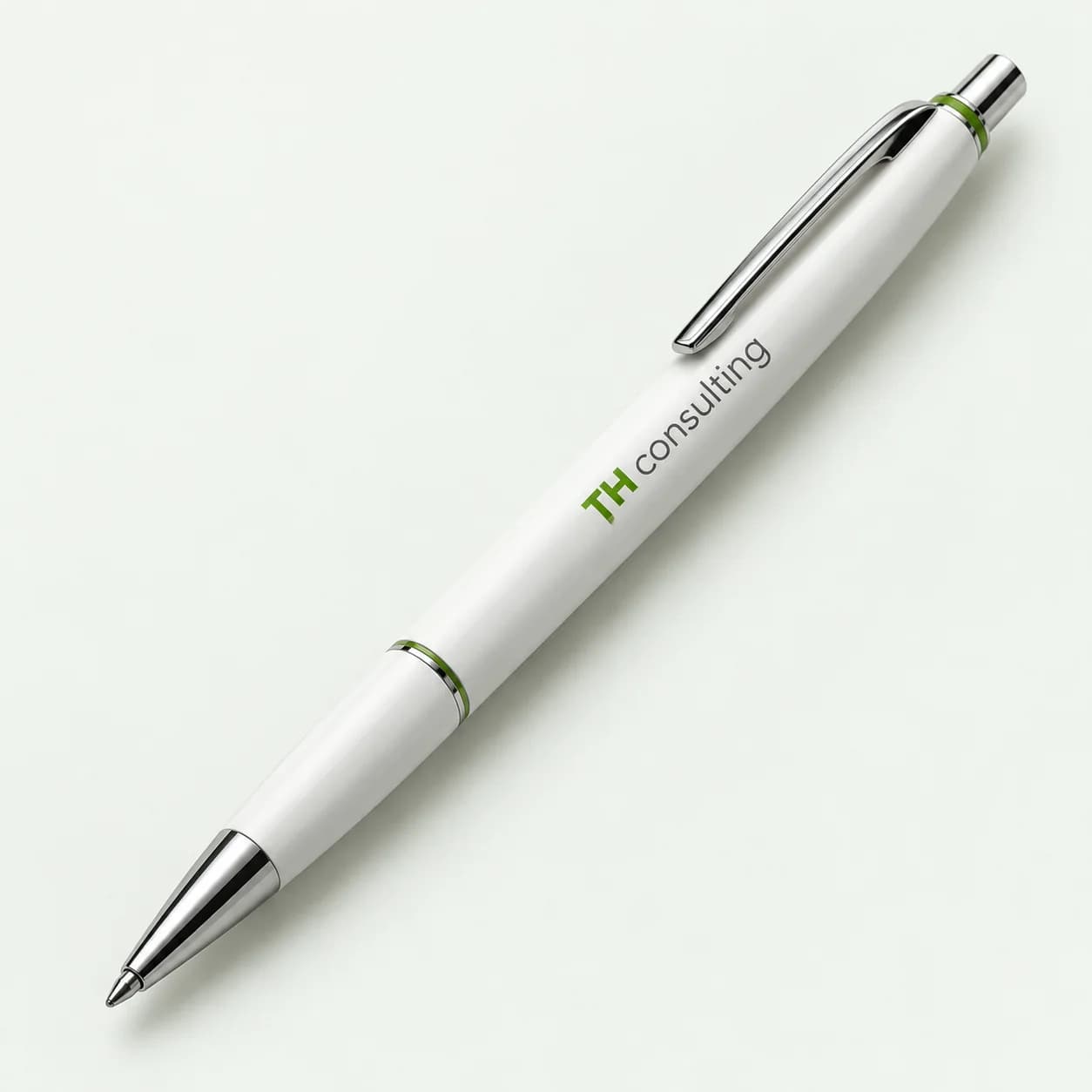 Metal Ballpoint Pen — White