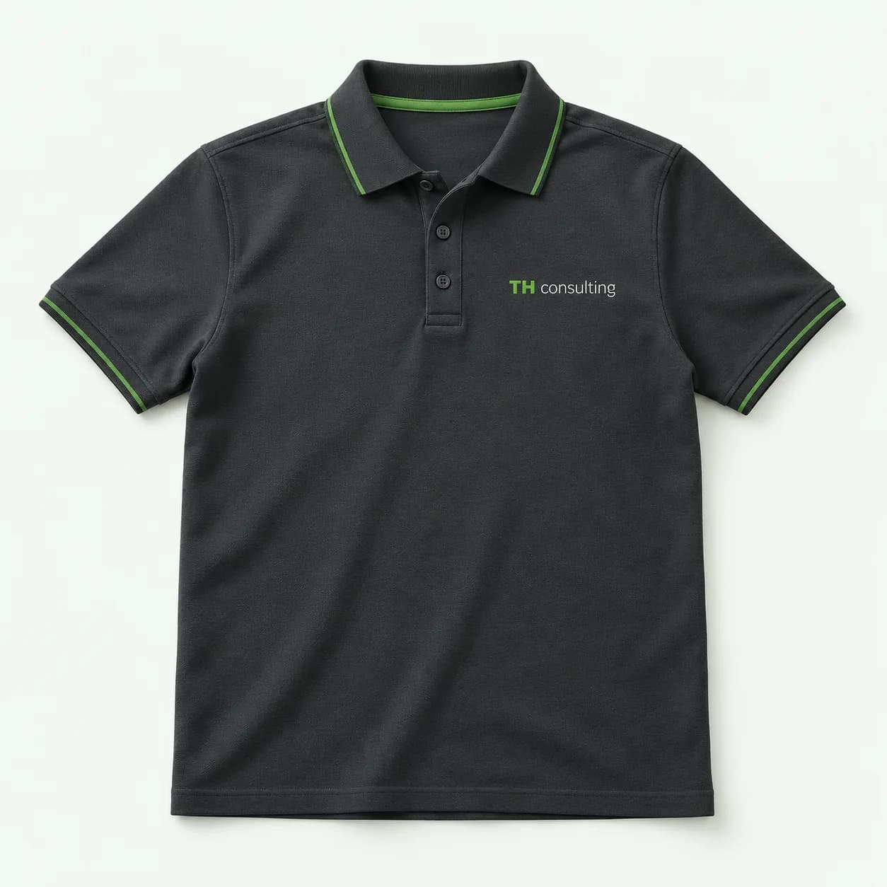 Cotton Piqué Polo — Graphite