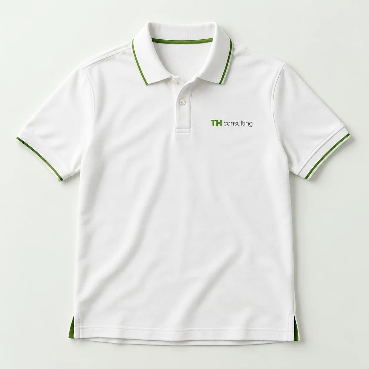 Cotton Piqué Polo — White